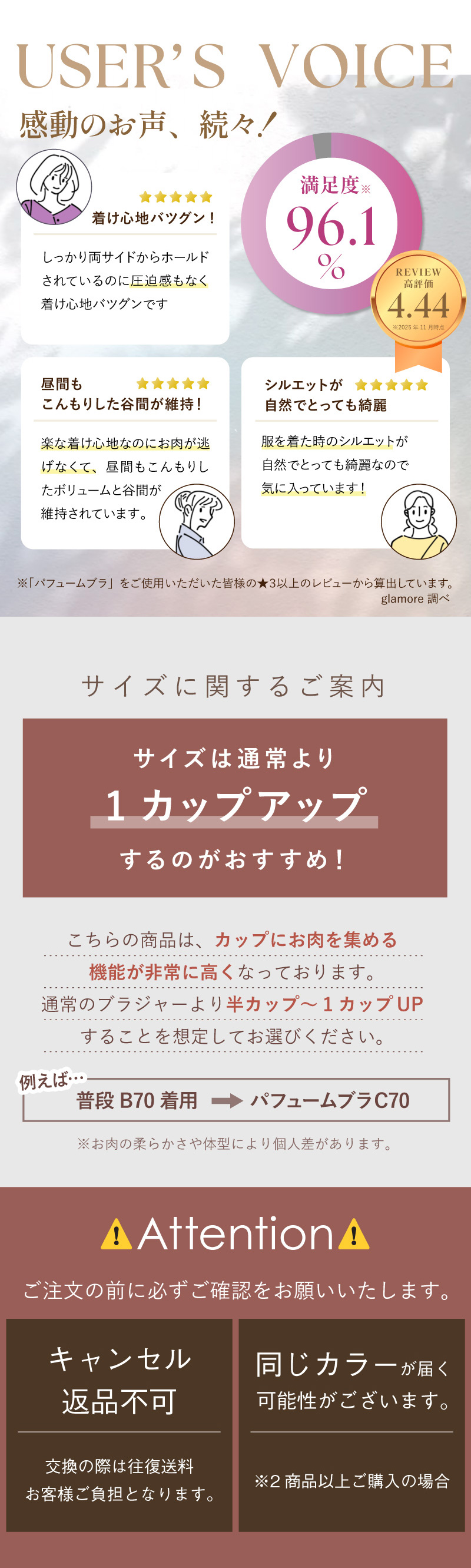 パフュームブラ3点セット 福袋 育乳ブラ