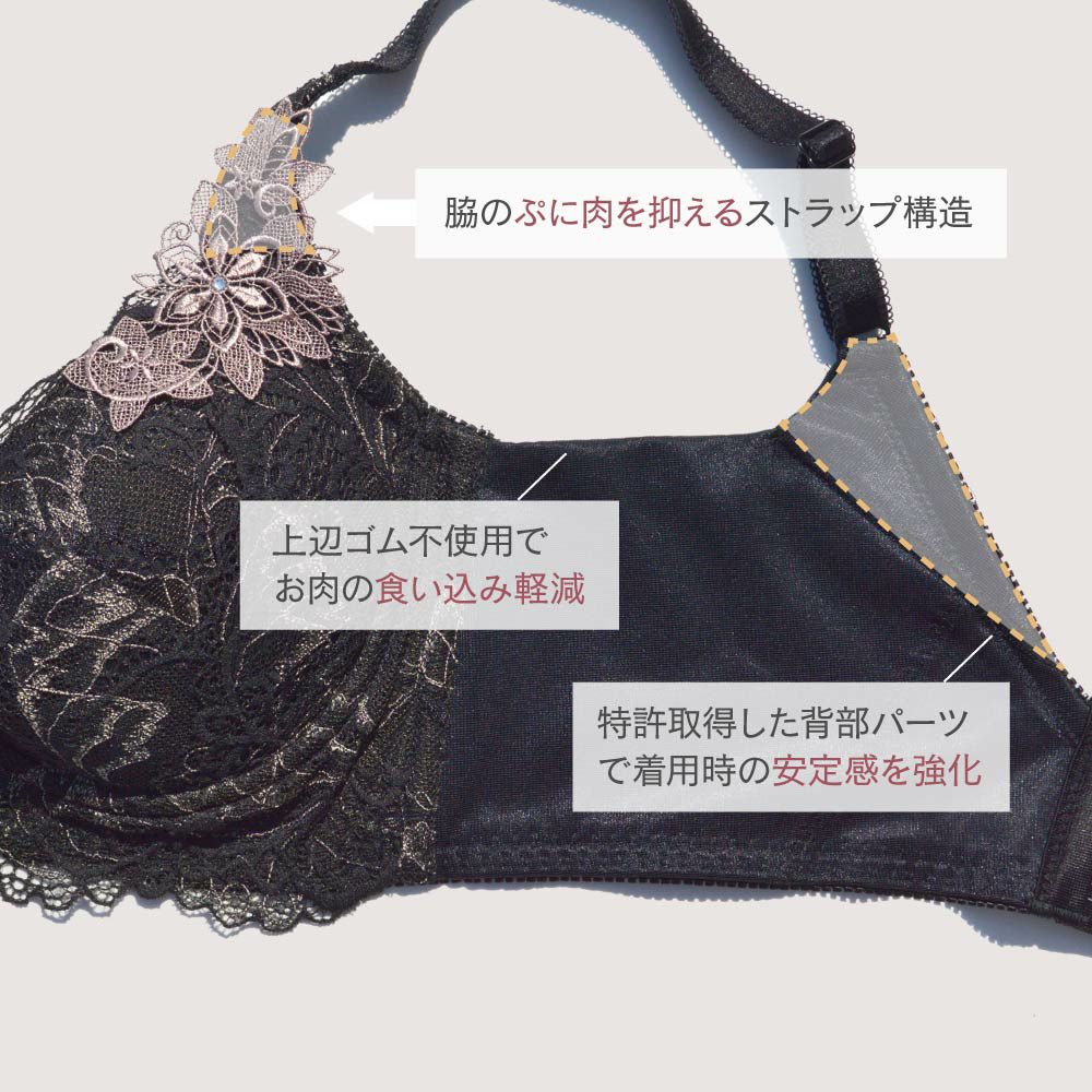 グラモア３つセット☆ねこ様 24h育乳3点セット】キスするブラ&キレイdeナイトブラ&スタンダード