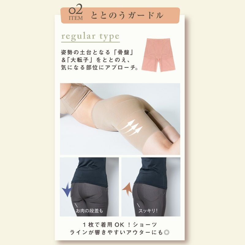 ととのう2点セット】シェイパーロング+ガードルレギュラー | glamore