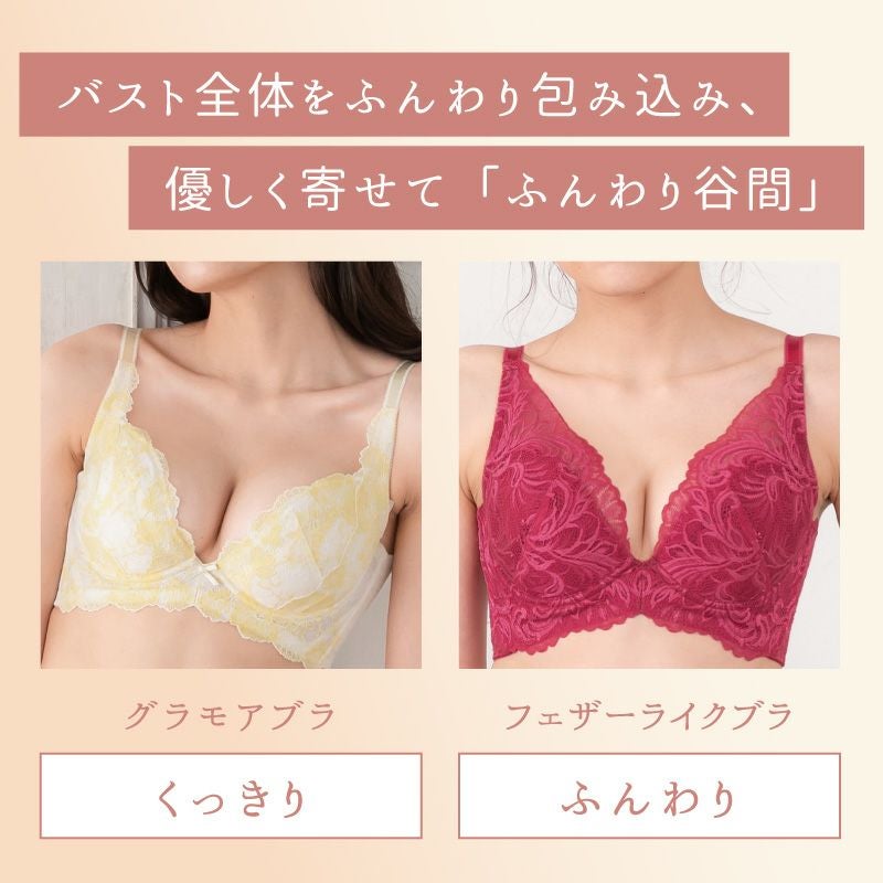 ▷グラモアブラ 2点セット グラモアコレクションピオニーブラ&デザインショーツ | glamore