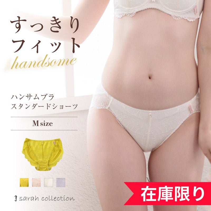 sarah collection スッキリしたバスト ハンサムブラ スタンダードショーツ